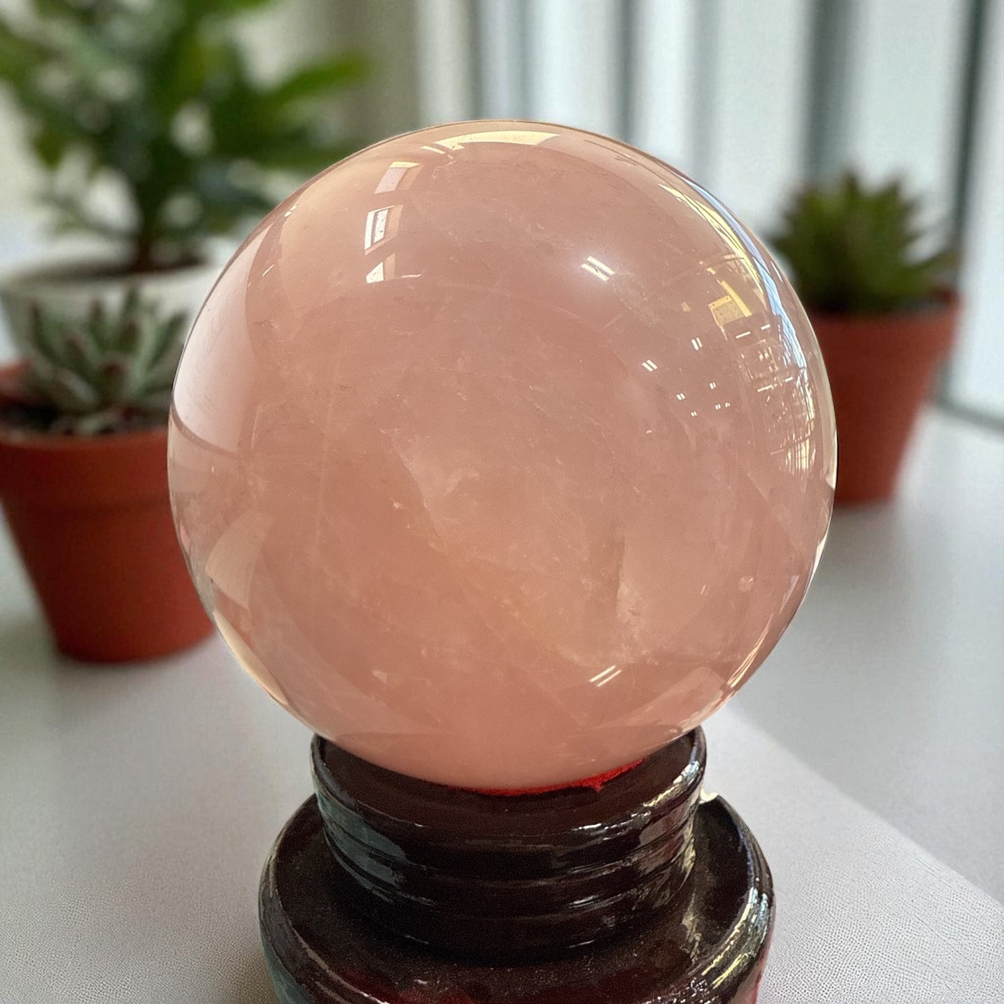 Genuine Rose quartz Sphere 130 mm