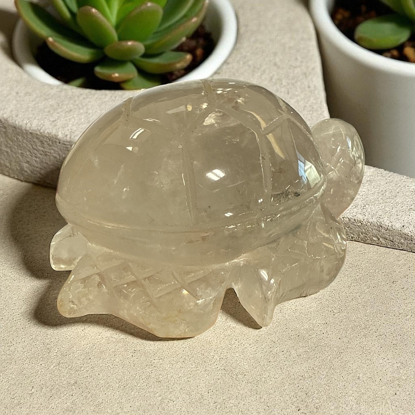 Clear Quartz Turtle N414