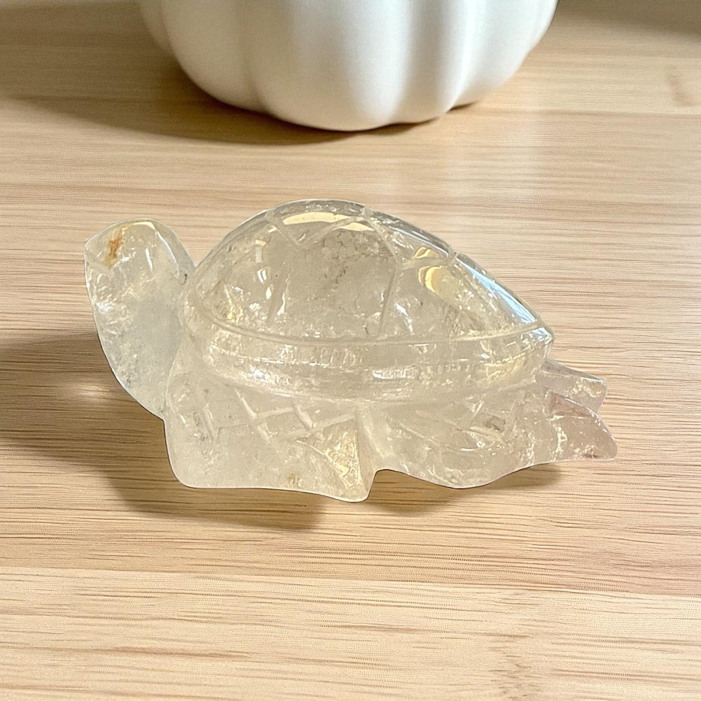 Genuine Clear Quartz turtle for Manifestation and Grounding