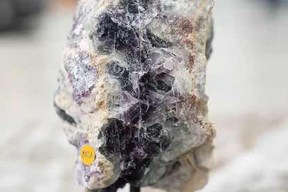 Fluorite Specimen on Metal Stand  S1.( Free Shipping )