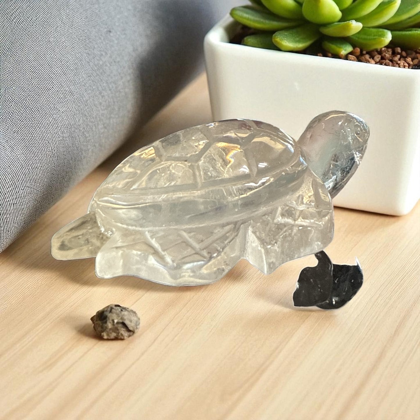 Clear Quartz Turtle N412