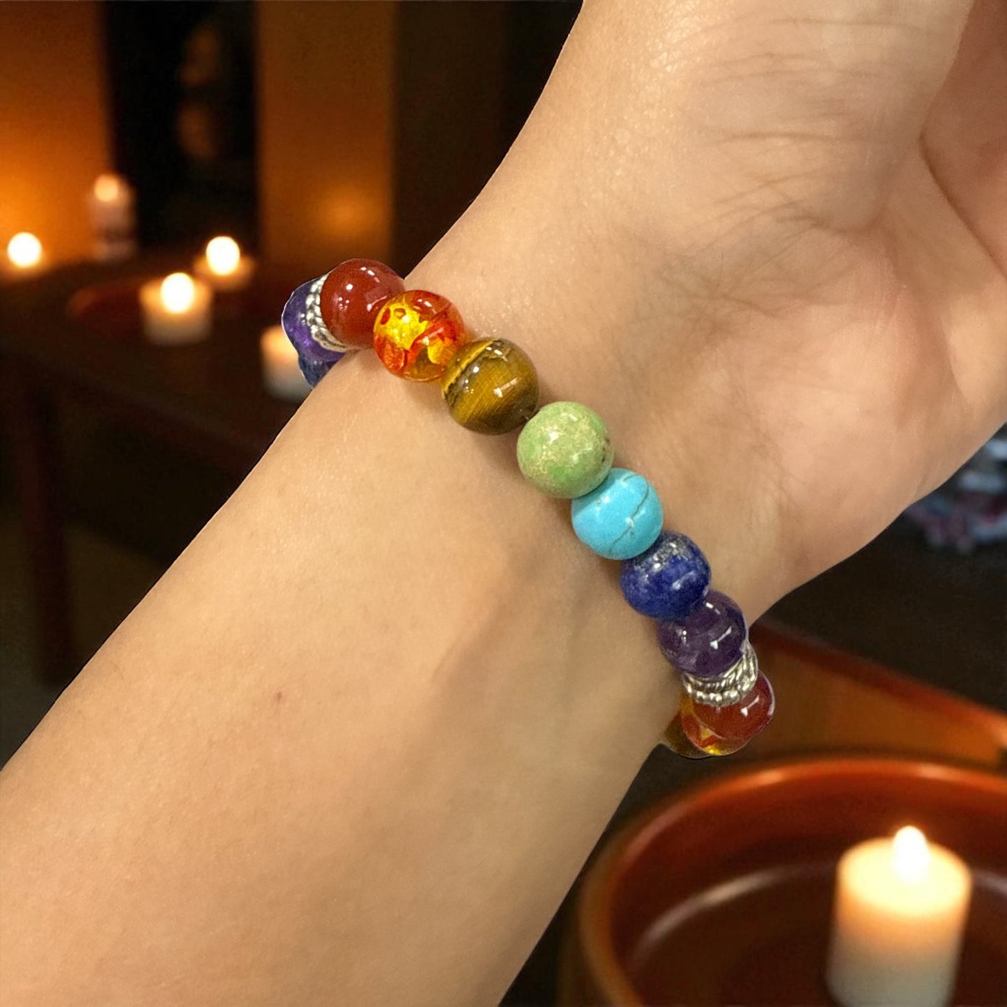 Genuine Seven Chakras Bracelet 8mm (Free shipping)