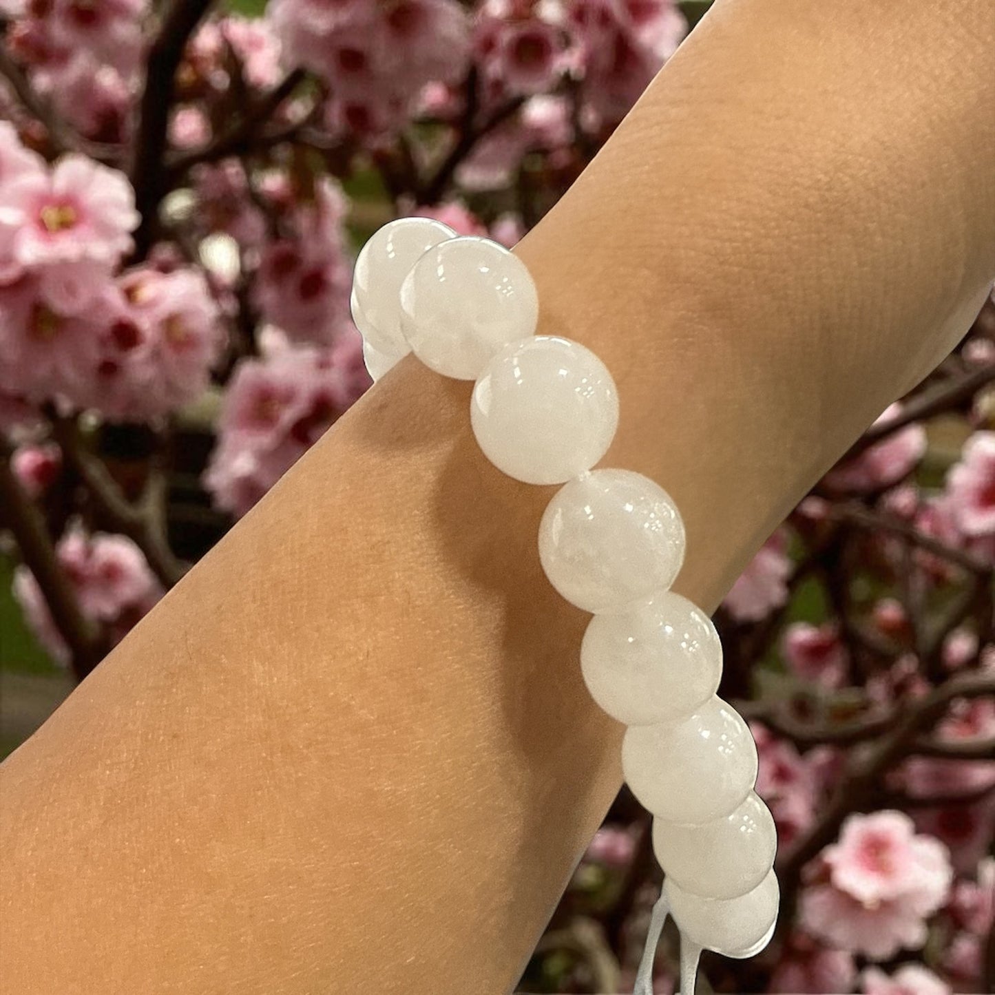 Genuine Calcite Bracelet 10mm with Adjustable Strings (Free shipping)