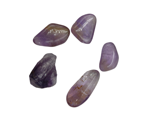 Rough Amethyst Crystal Point 5pcs ( Free Shipping )