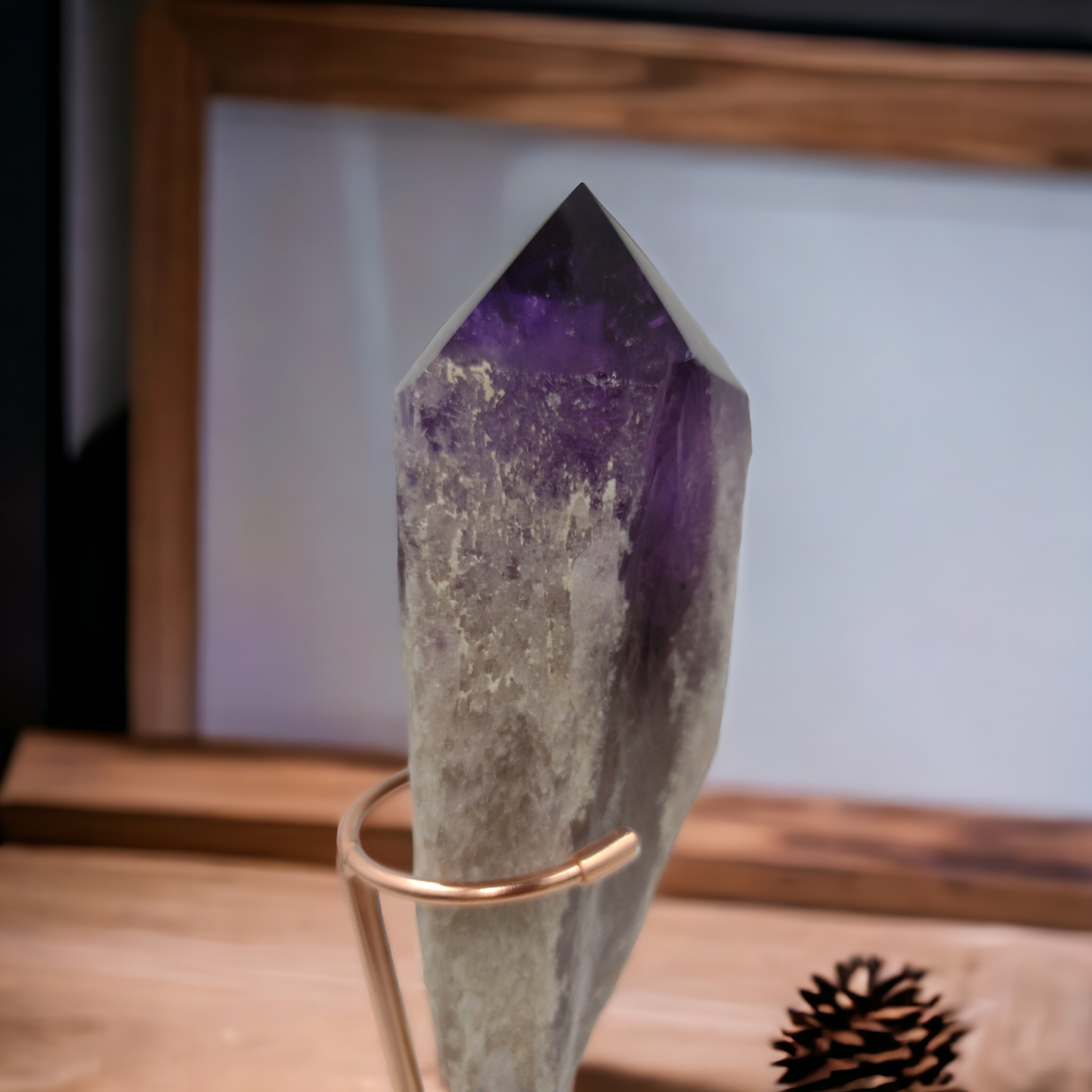 Amethyst Rough Pointed Tower from Uruguay N31 (with Inclusions) ( Free Shipping )