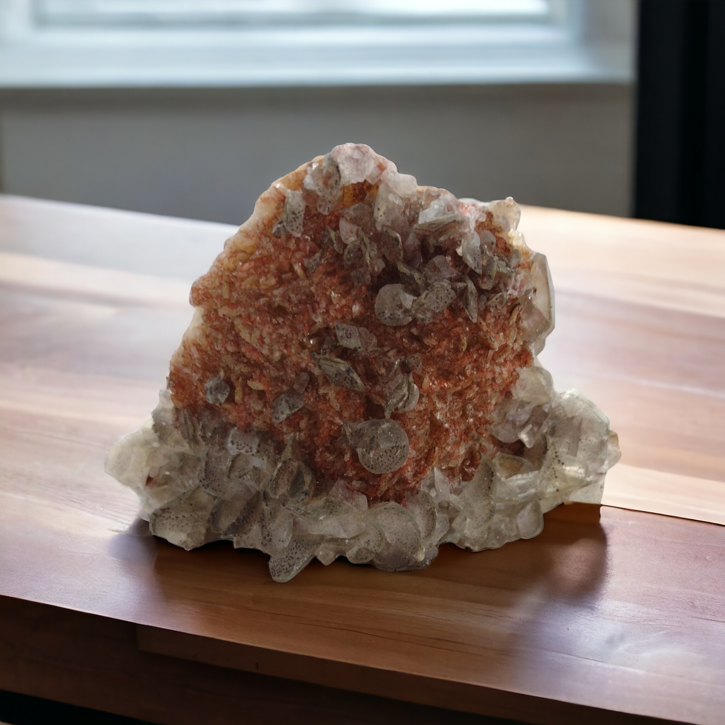 Red and White calcite Specimen N54 ( Free Shipping )