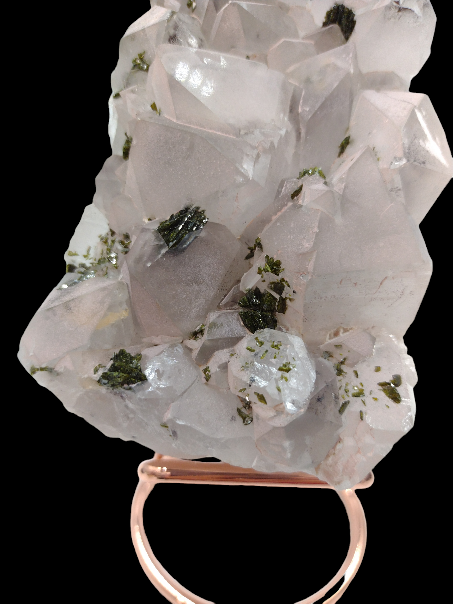 Epidote with Quartz Specimen N80 . ( Free Shipping )