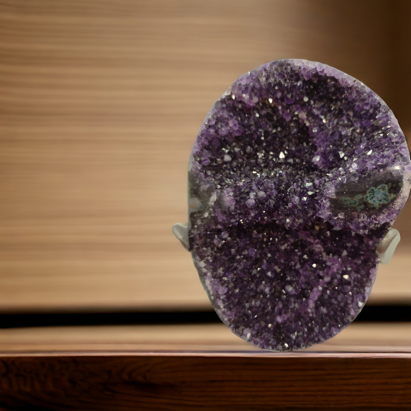 Amethyst Cluster with Flower Agate Uruguay (High Grade Specimen) N91 . ( Free Shipping )