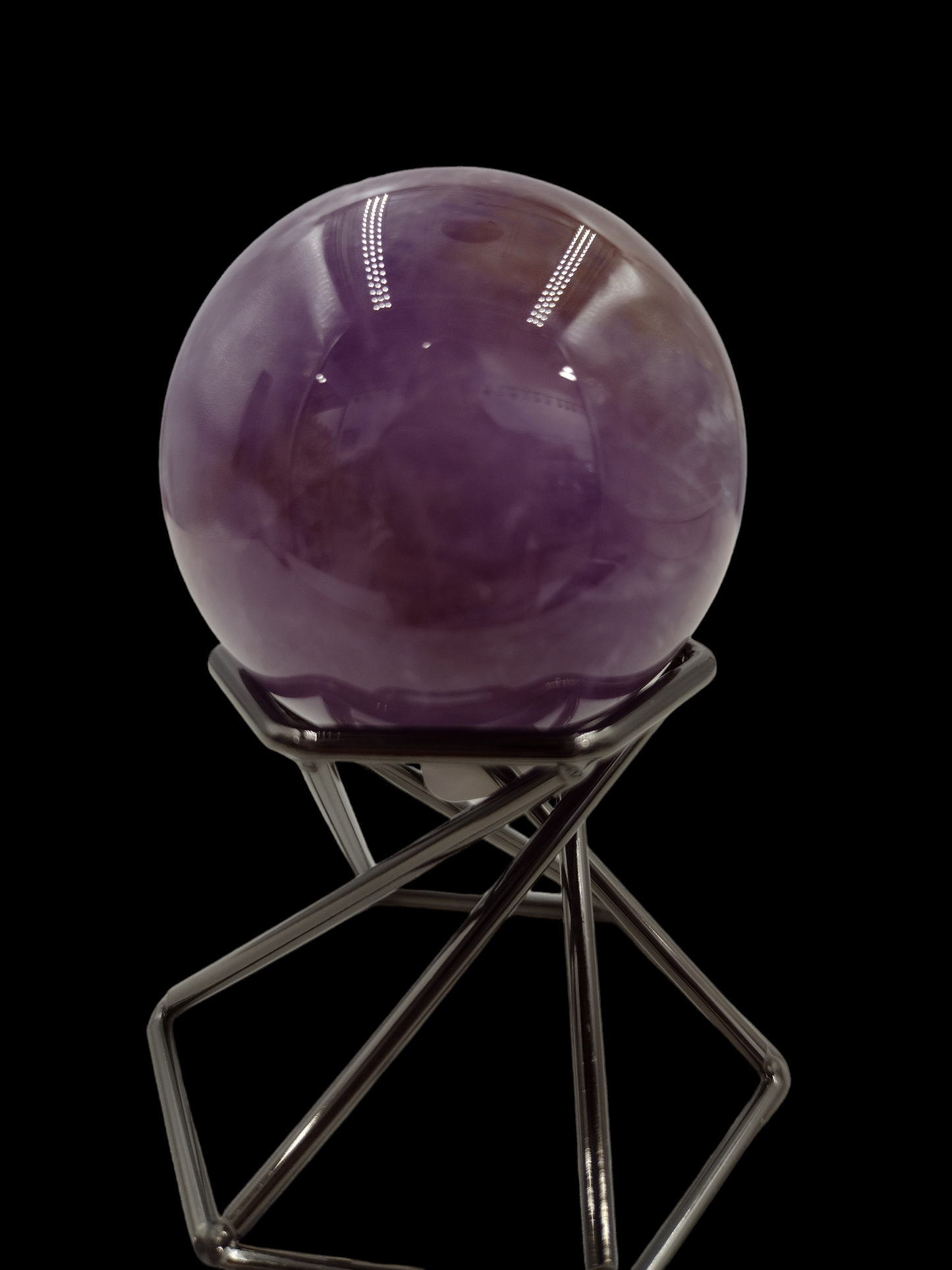 Amethyst Sphere Crystal N133.( Free Shipping )
