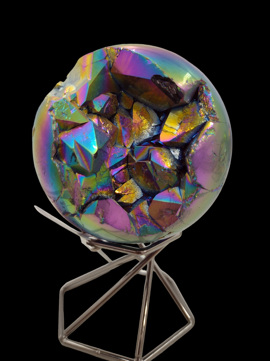 Amethyst Titanium Aura Sphere N138.( Free Shipping )