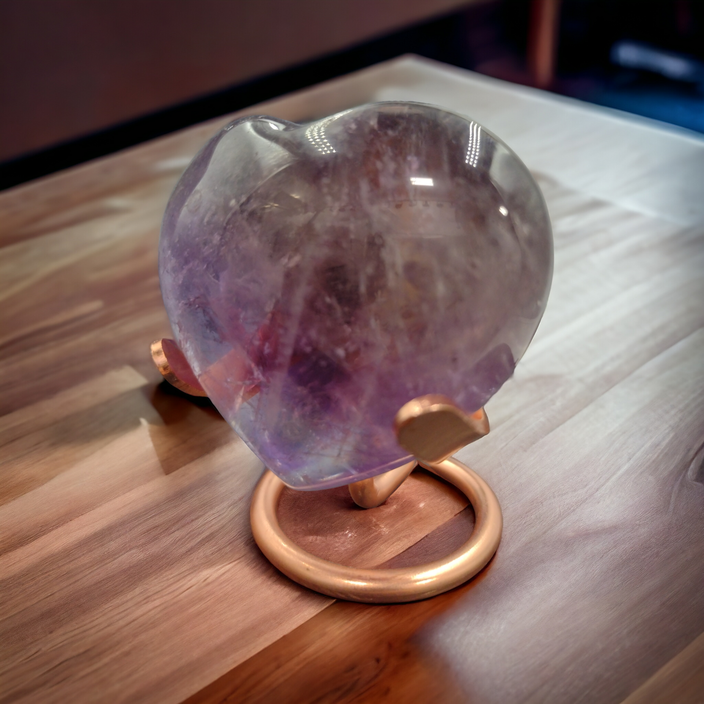 Amethyst Heart Shaped High grade crystals with inclusions N152 (Free Shipping )