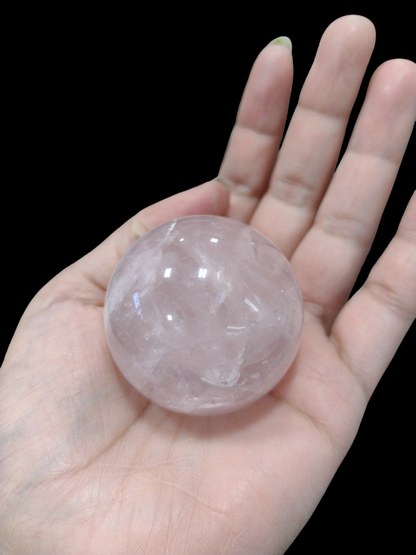 Rose Quartz Sphere Ball crystal N173.( Free Shipping )