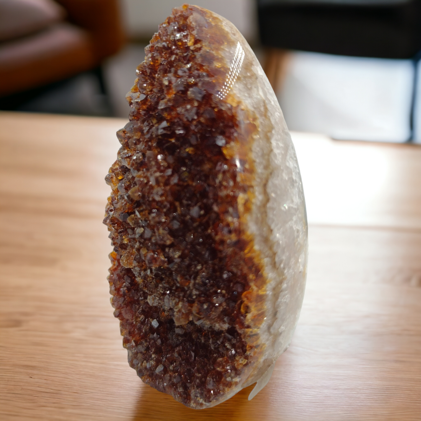 Citrine (Heated Amethyst) Flame N191 . ( Free Shipping )