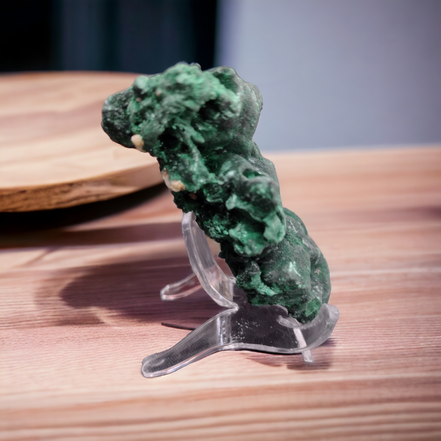 Velvet Malachite Natural Specimen N220 ( Free Shipping )
