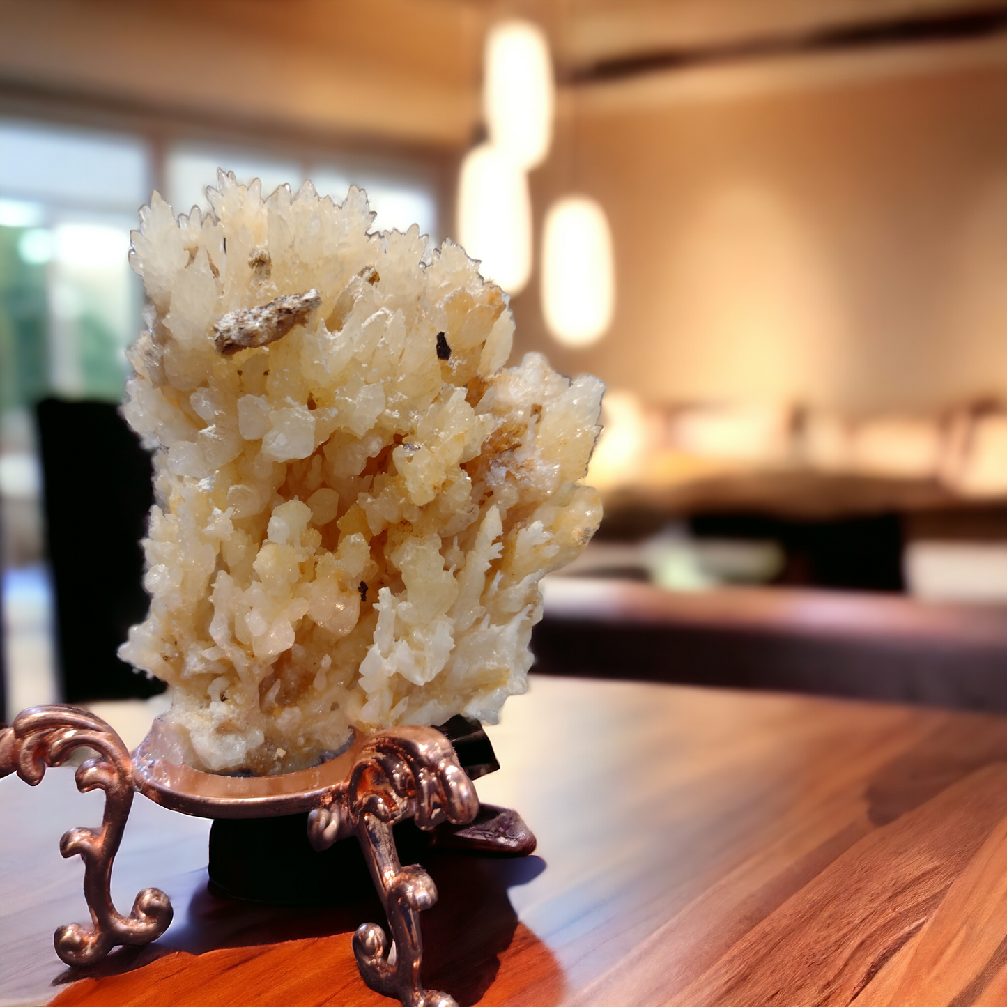 Orange Flower Calcite Specimen N227