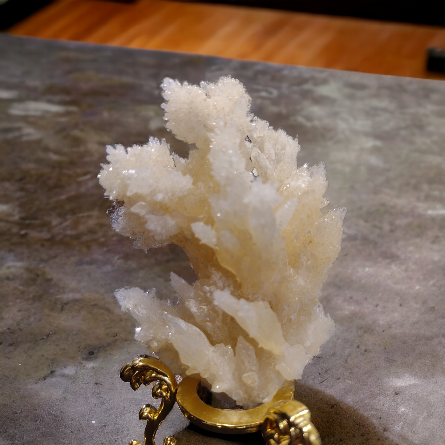 Orange Calcite Flower Specimen N228