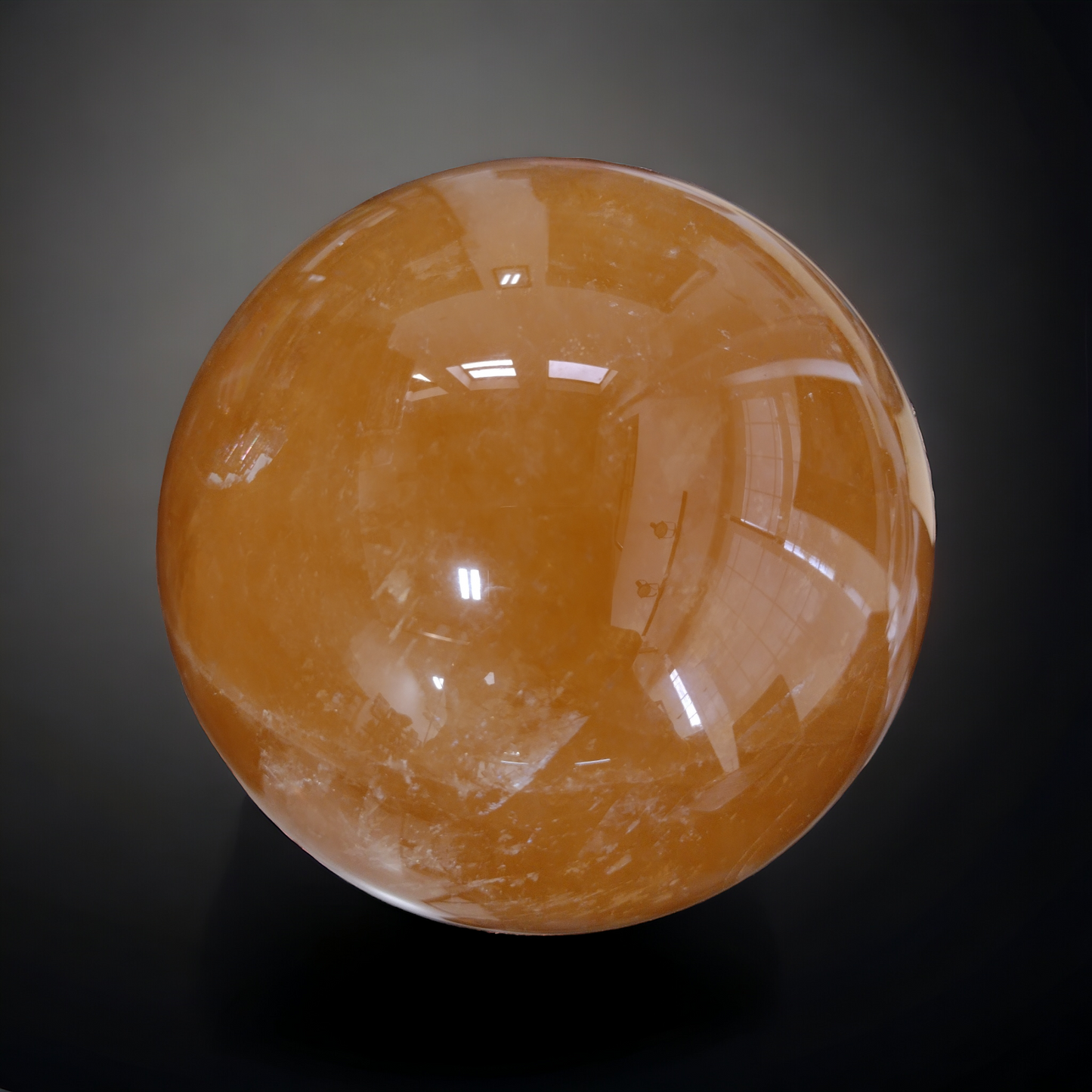 Honey Calcite Sphere Ball N260. ( Free Shipping )