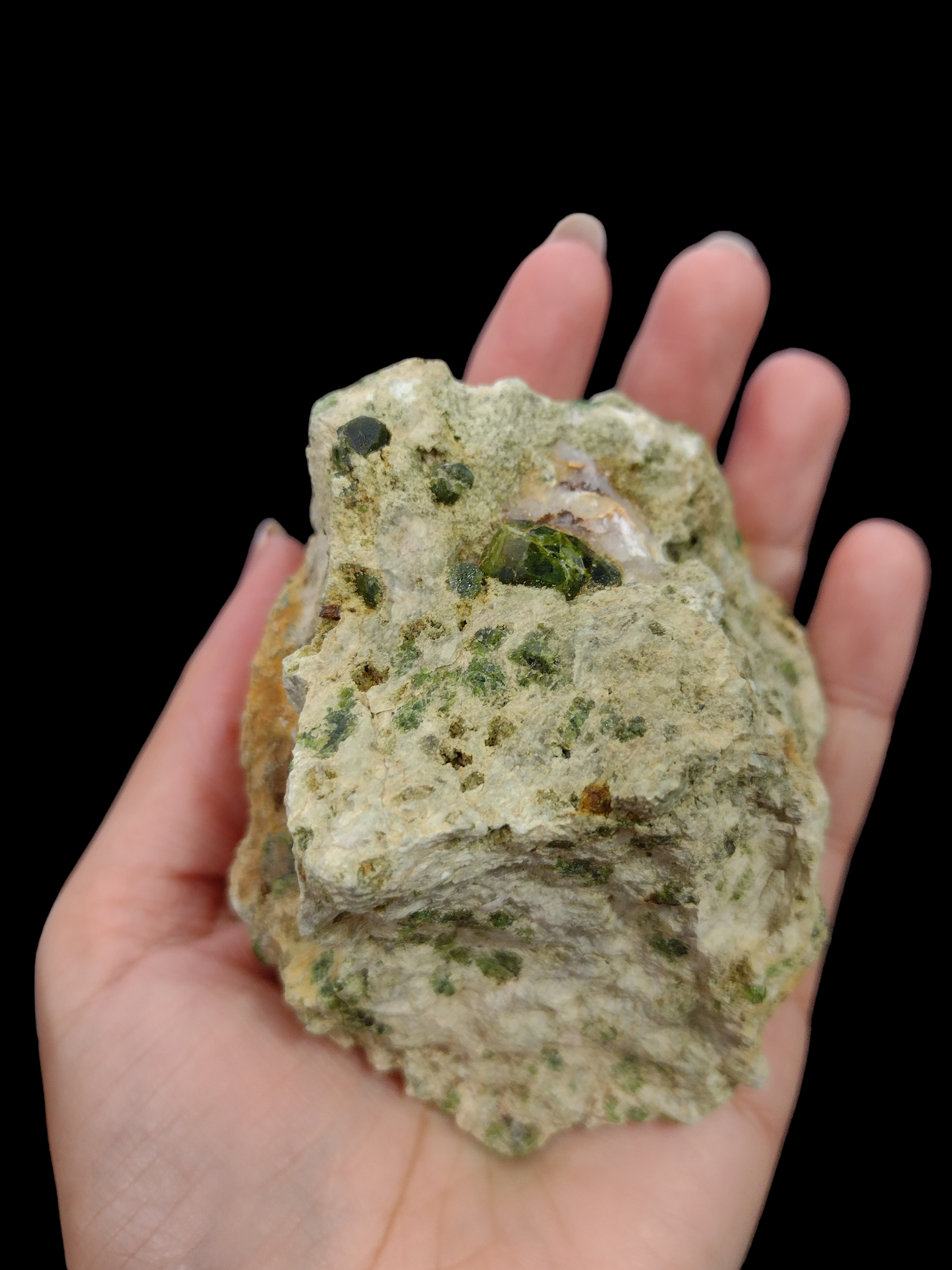 Natural Green Garnet specimen N261. ( Free Shipping )