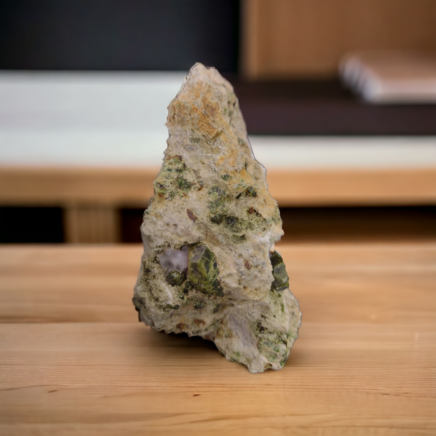 Natural Green Garnet Specimen N264. ( Free Shipping )