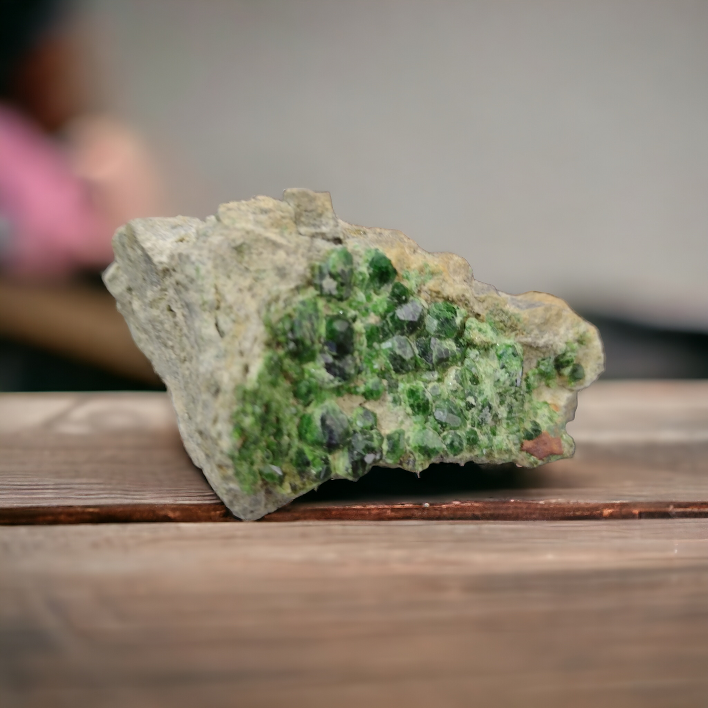 Natural Green Garnet Specimen N270 . ( Free Shipping )