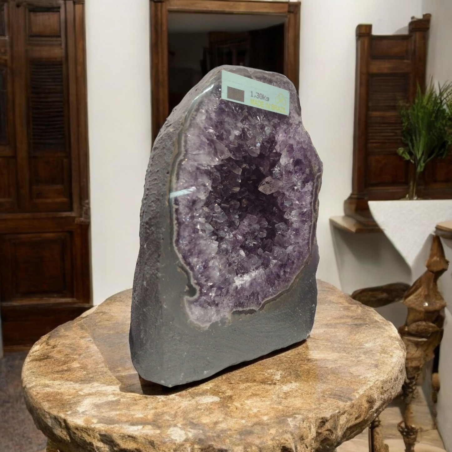 Natural Amethyst Geode from Brazil N335 ( Free Shipping )