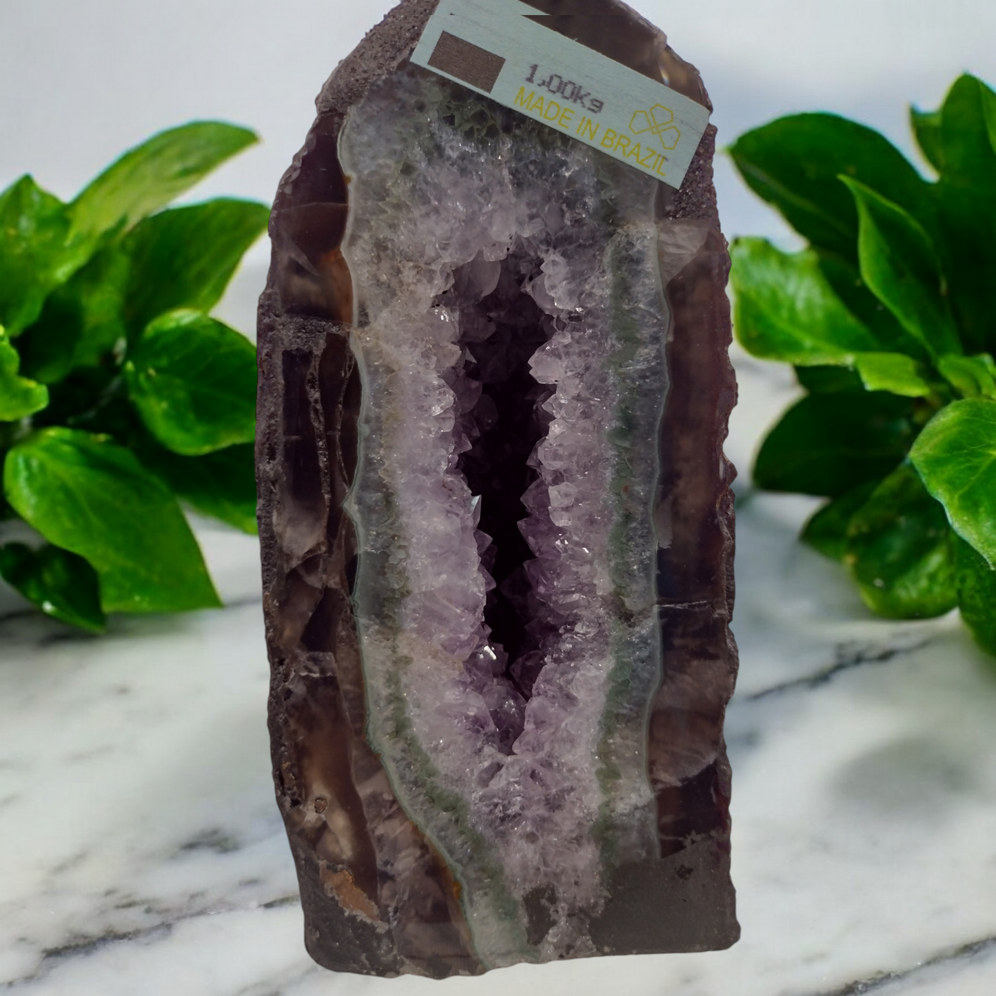 Natural Amethyst Geode from Brazil N340 ( Free Shipping )