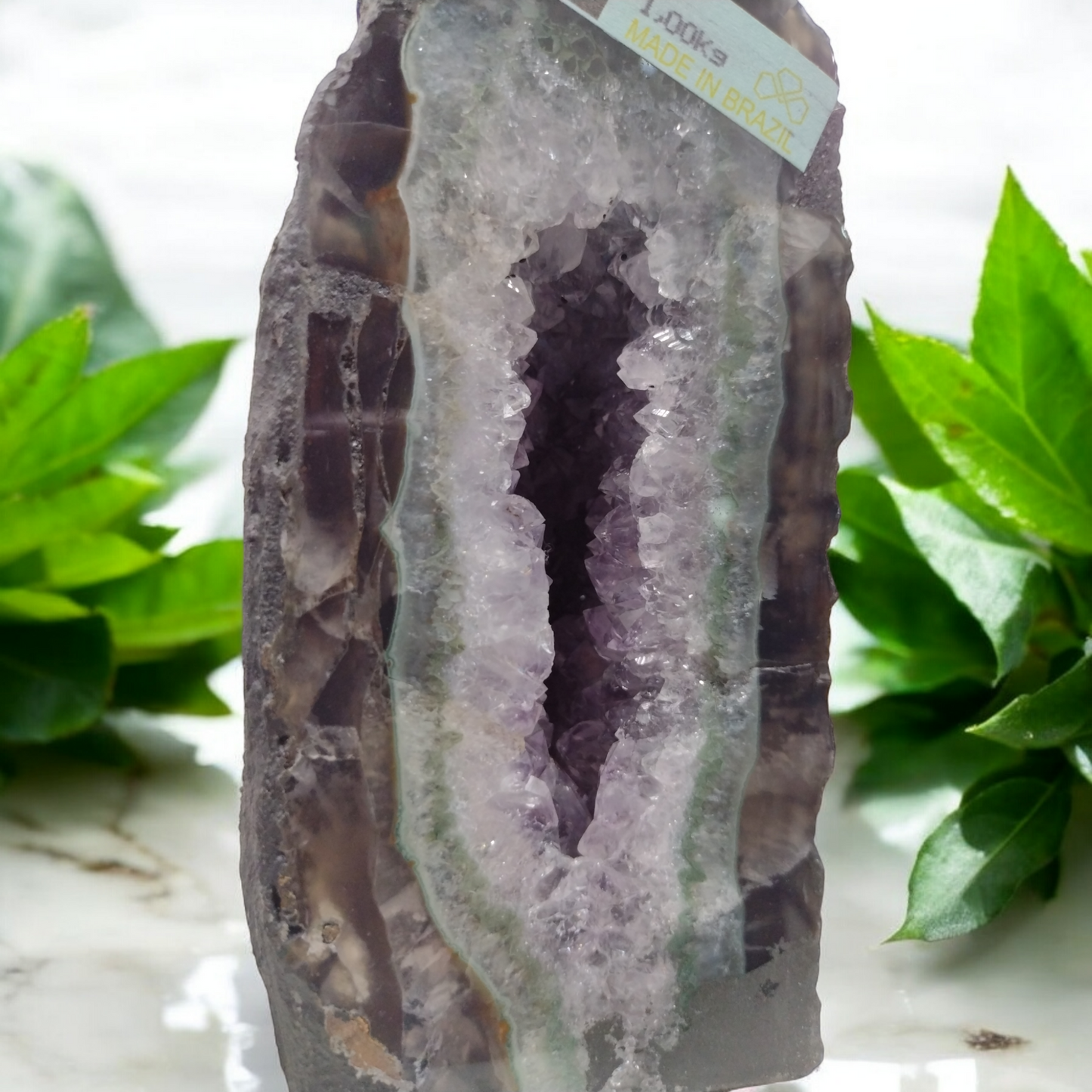 Natural Amethyst Geode from Brazil N340 ( Free Shipping )