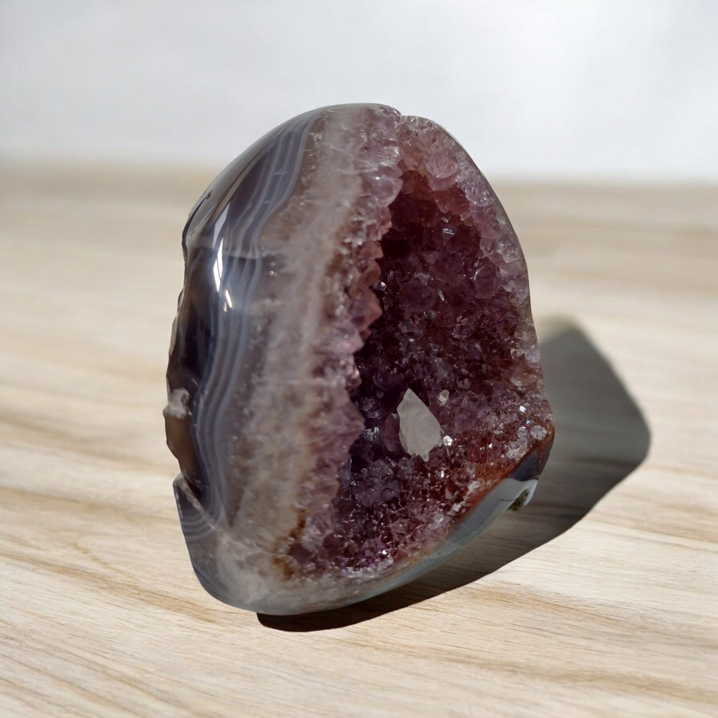 Amethyst Geode Polished N344 (Free Shipping )