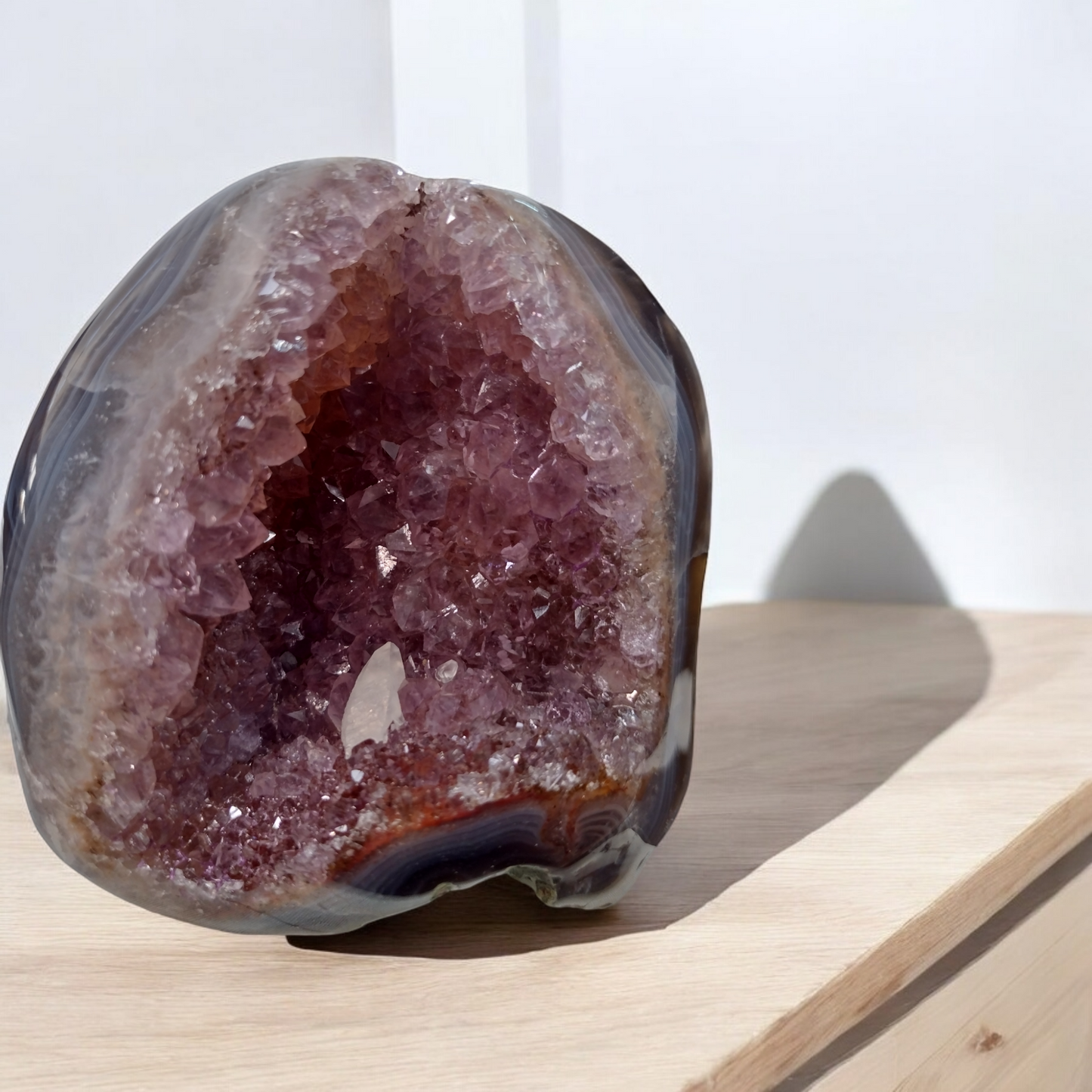 Amethyst Geode Polished N344 (Free Shipping )