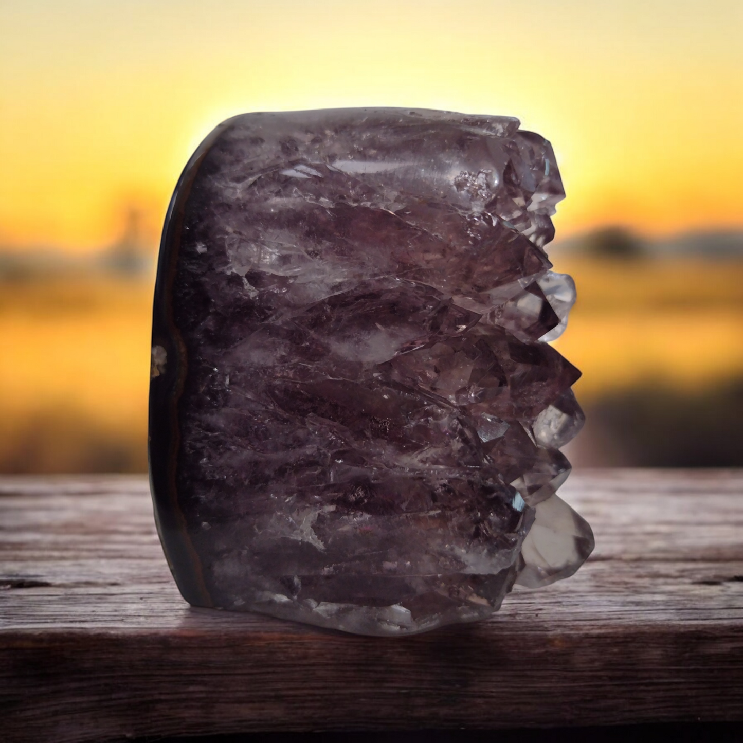 Amethyst Geode Polished N345 (Free Shipping )