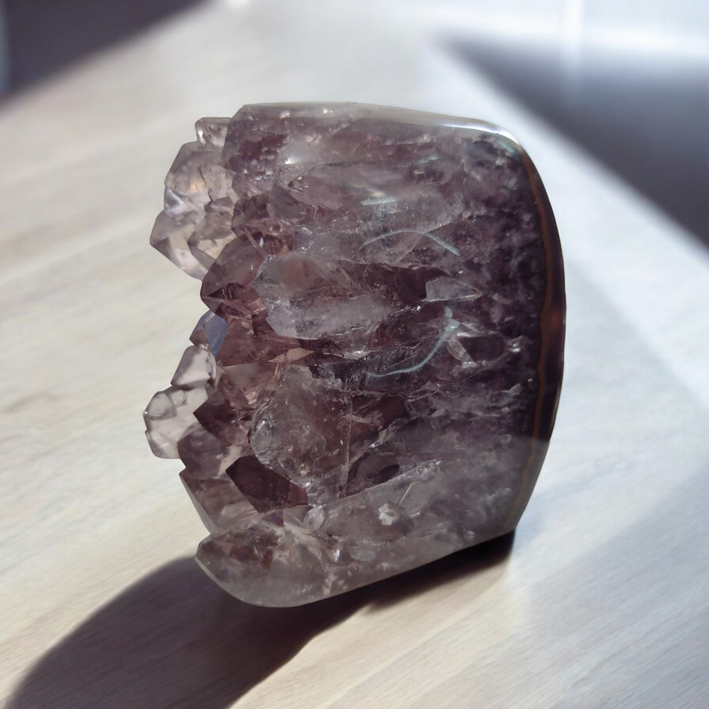 Amethyst Geode Polished N345 (Free Shipping )