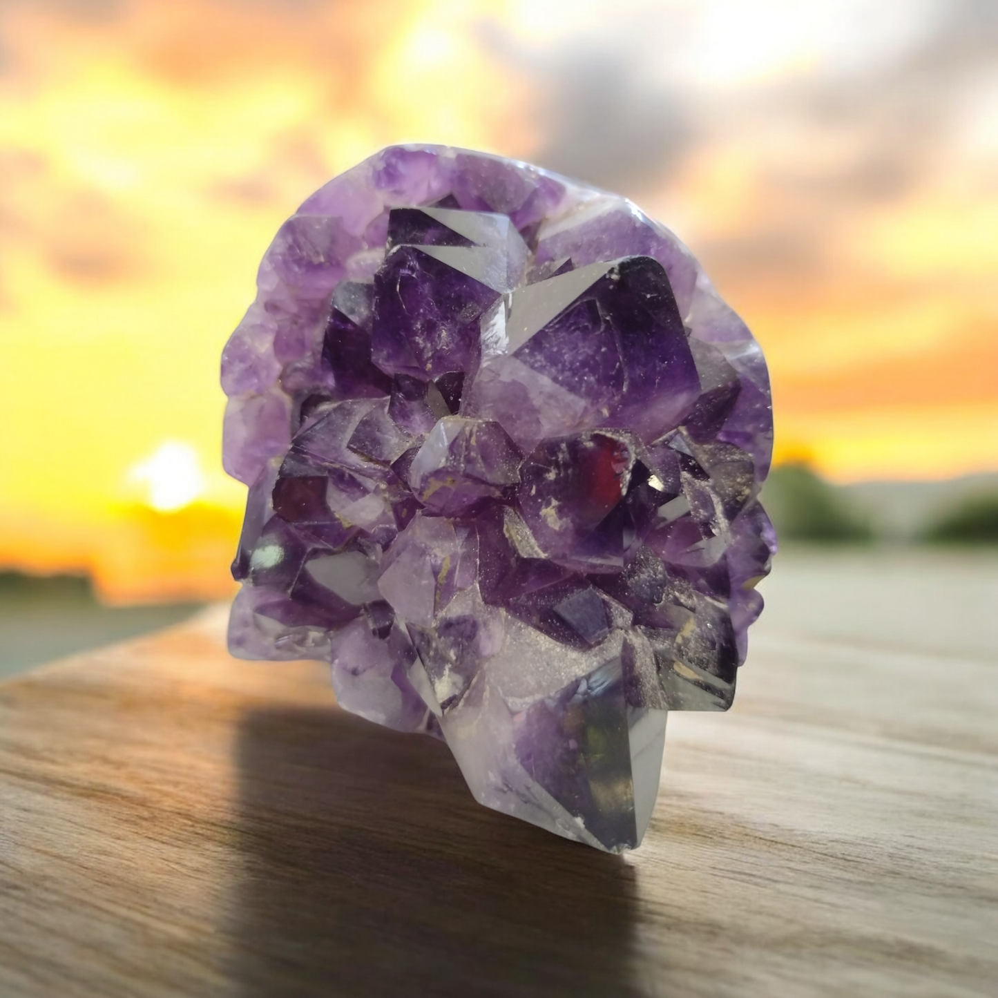 Amethyst Geode from Uruguay N362 ( Free Shipping )