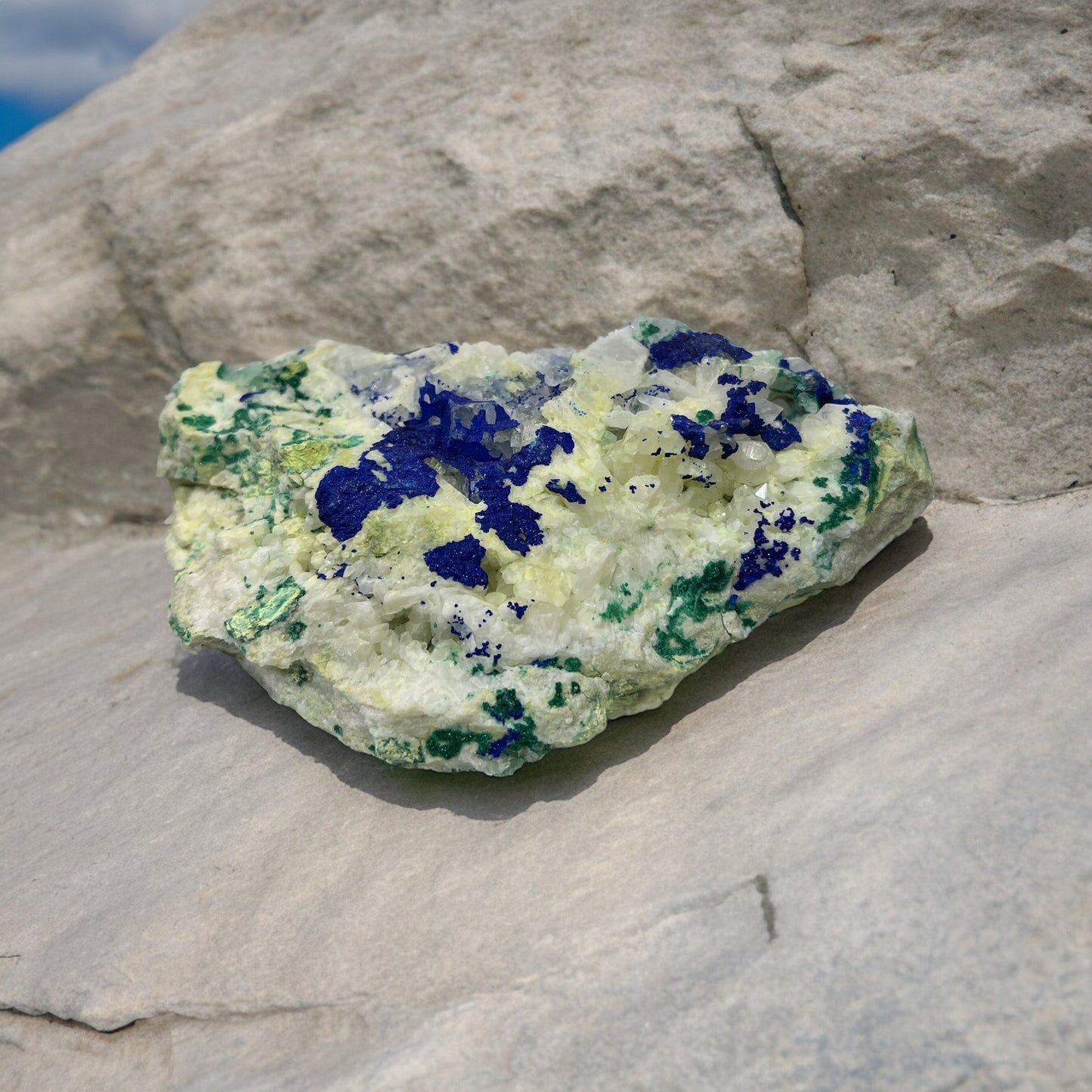 Azurite and Malachite Specimen N312 (Free Shipping ) |third eye activation | self awareness | boost self confidence