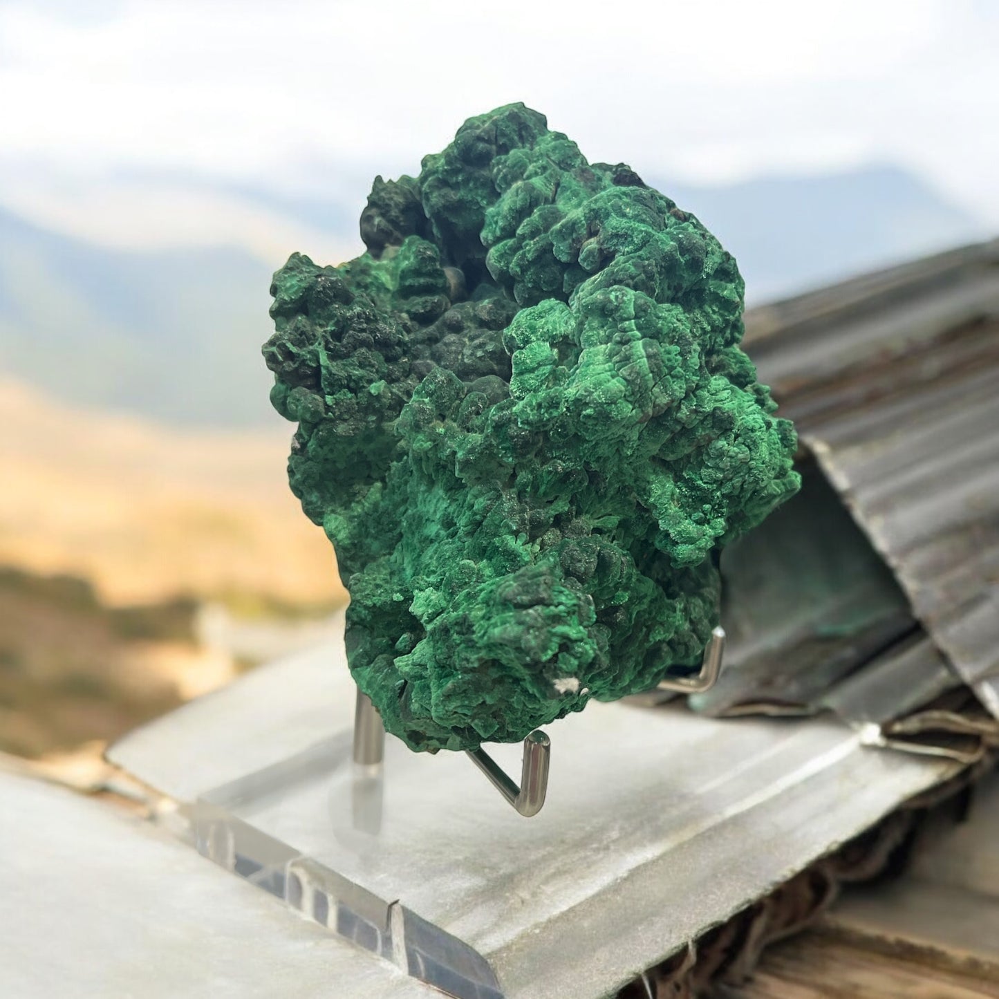 Velvet Malachite Specimen N321 ( Free Shipping )