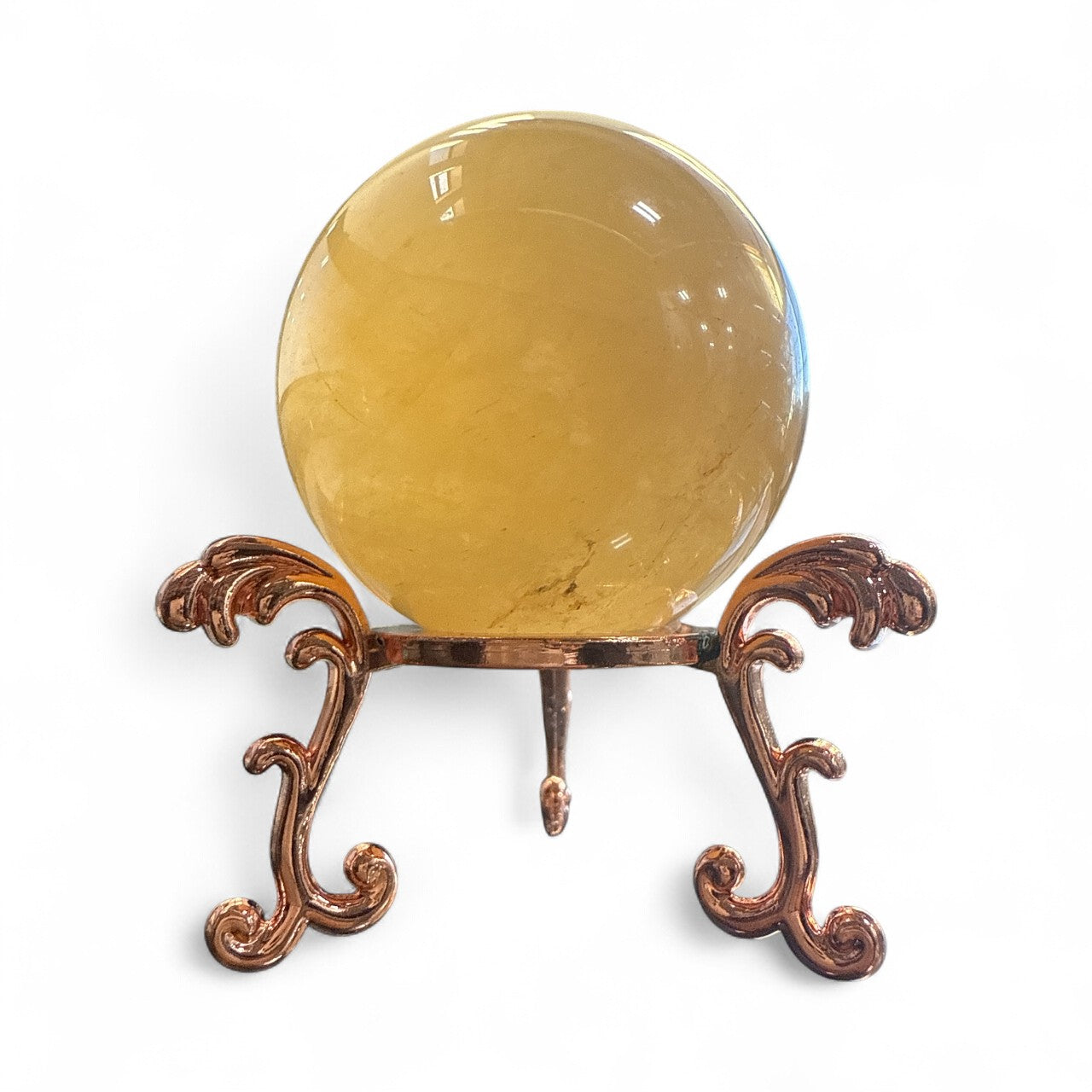 Honey Calcite Sphere N417