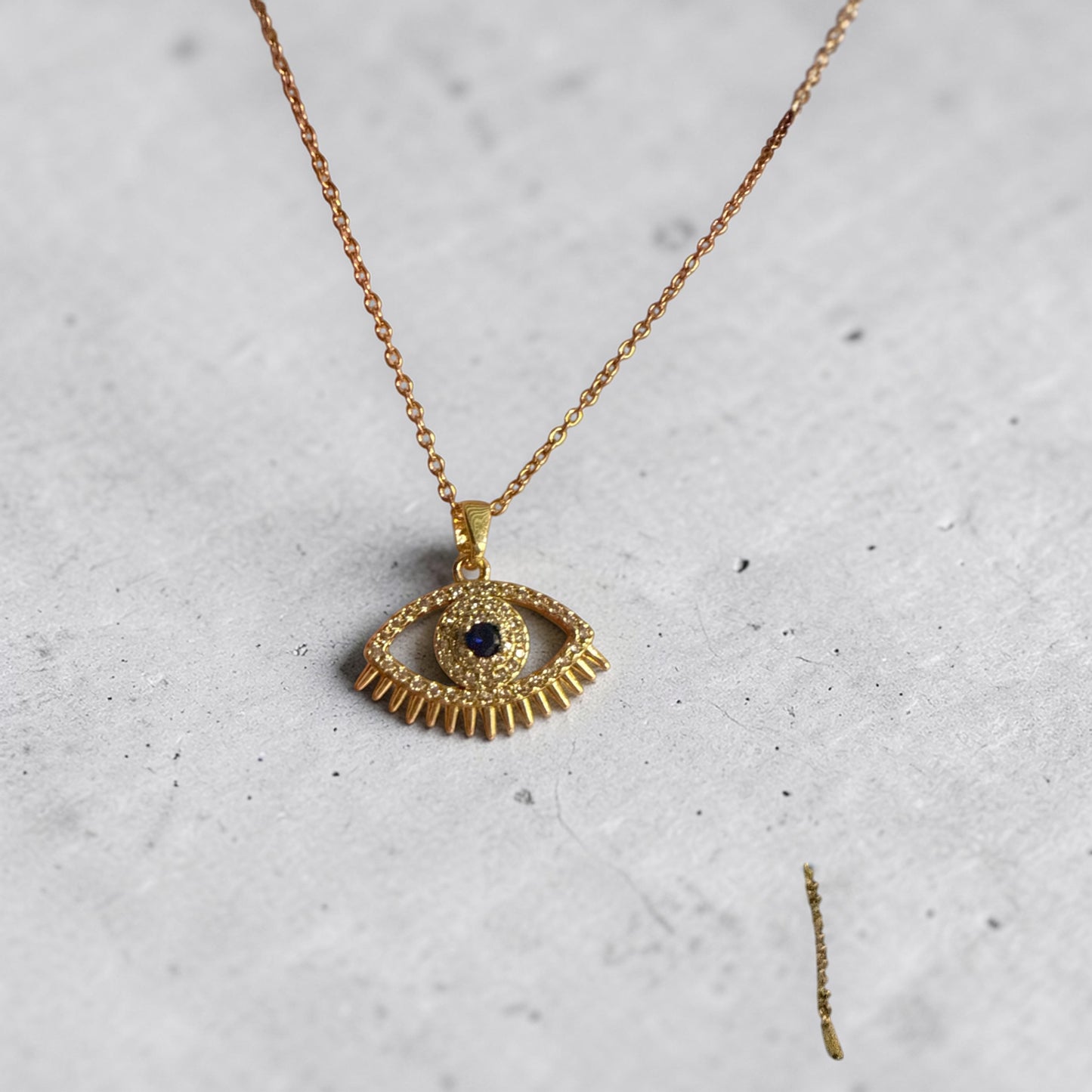 18K Gold plated Stainless Steel Evil Eye Necklace (free shipping) (Copy)