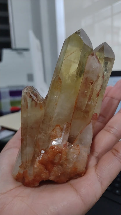 Natural Citrine Cluster N254. ( Free Shipping )