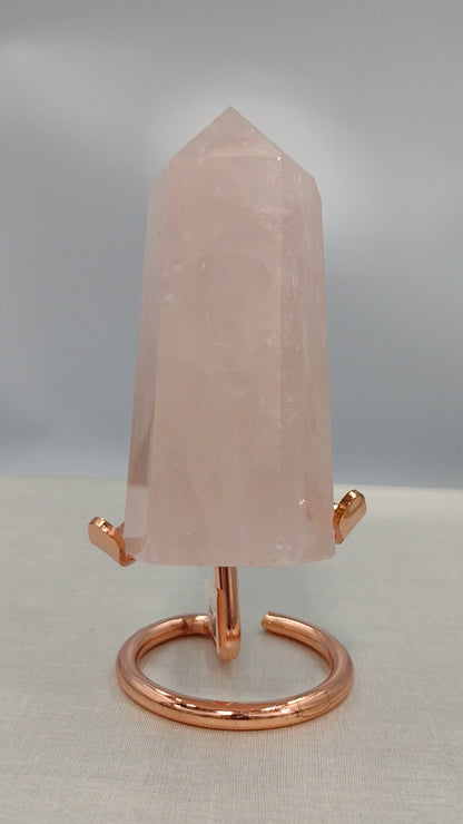 Rose Quartz Tower Crystal N180 ( Free Shipping )