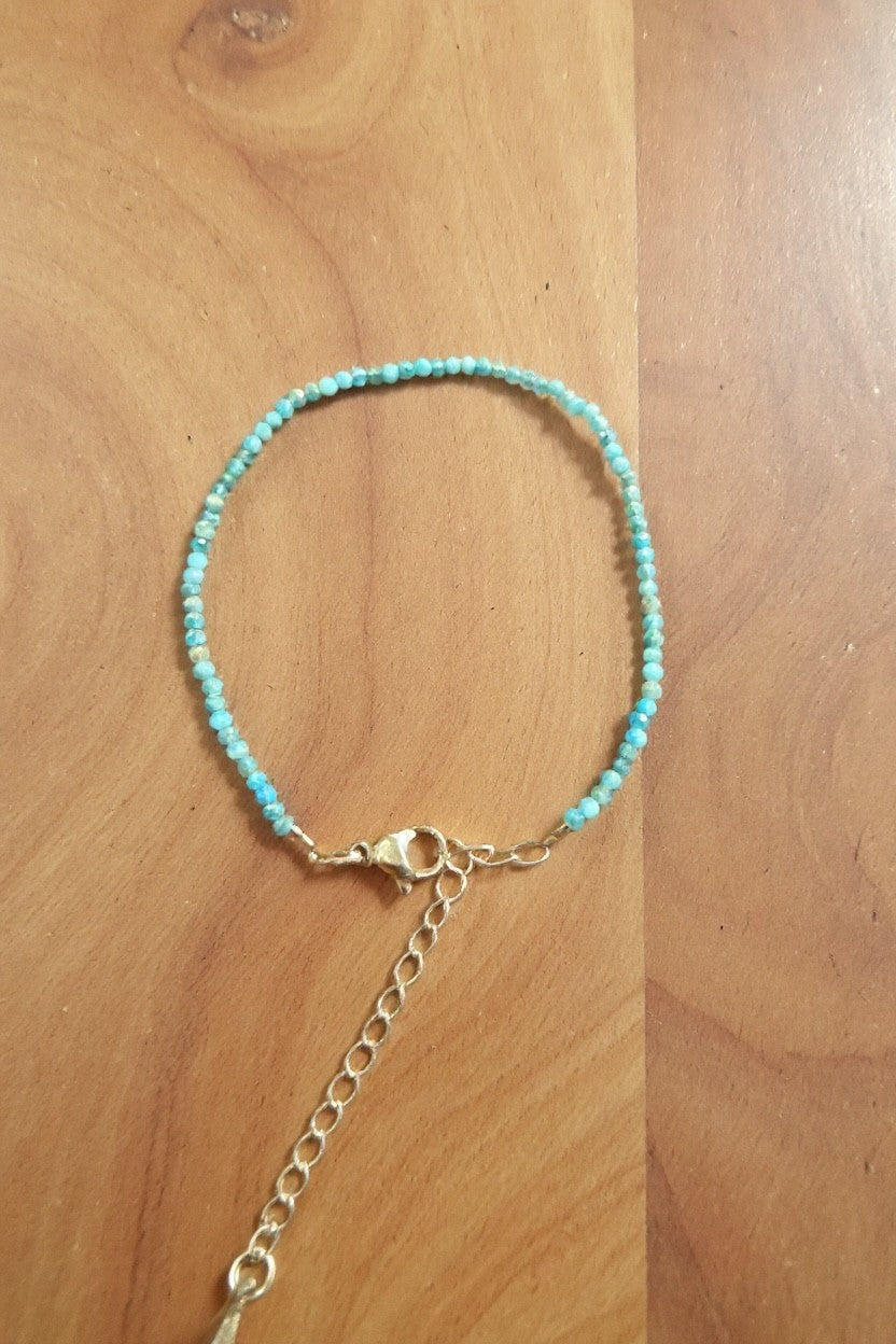 Apatite bracelet adjustable N456