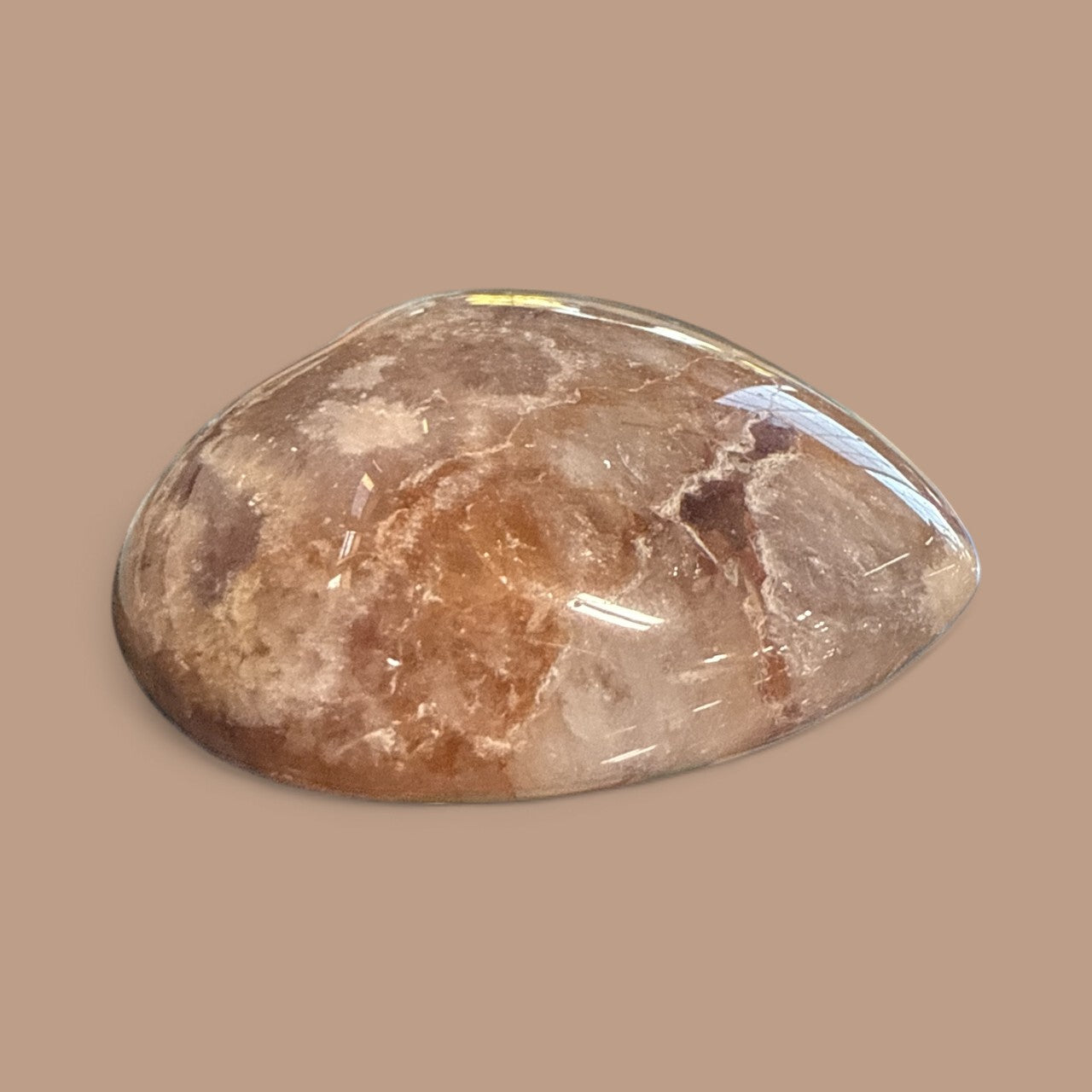 Genuine Heart Shaped flower Agate N409