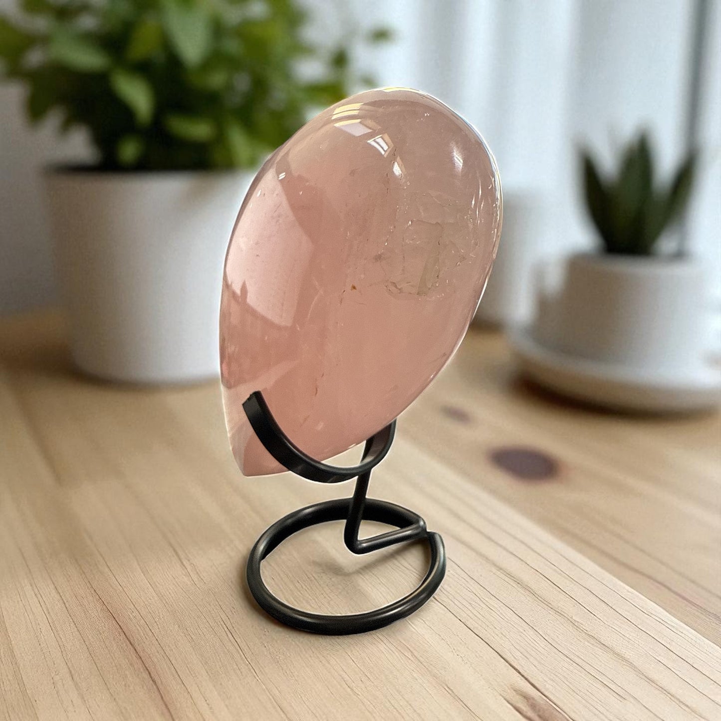 Genuine Heart shaped Rose quartz