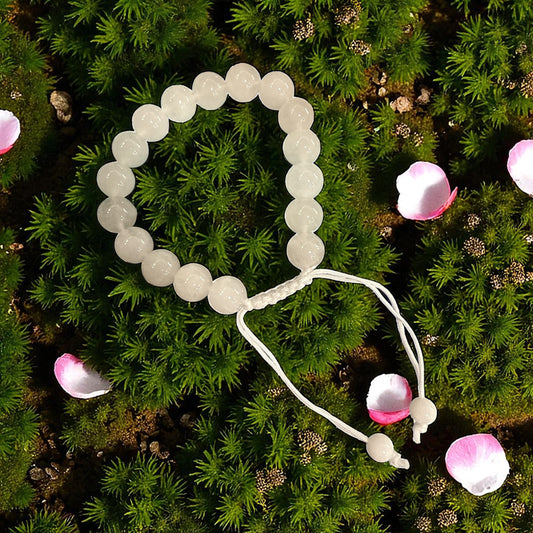 Genuine Calcite Bracelet 10mm with Adjustable Strings (Free shipping)