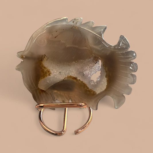 Genuine Agate Carved Fish (Brazil) N420