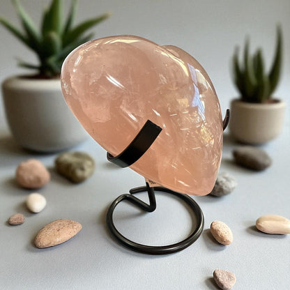 Genuine Heart shaped Rose quartz