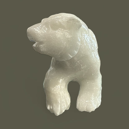 Calcite Bear Sculpture N427