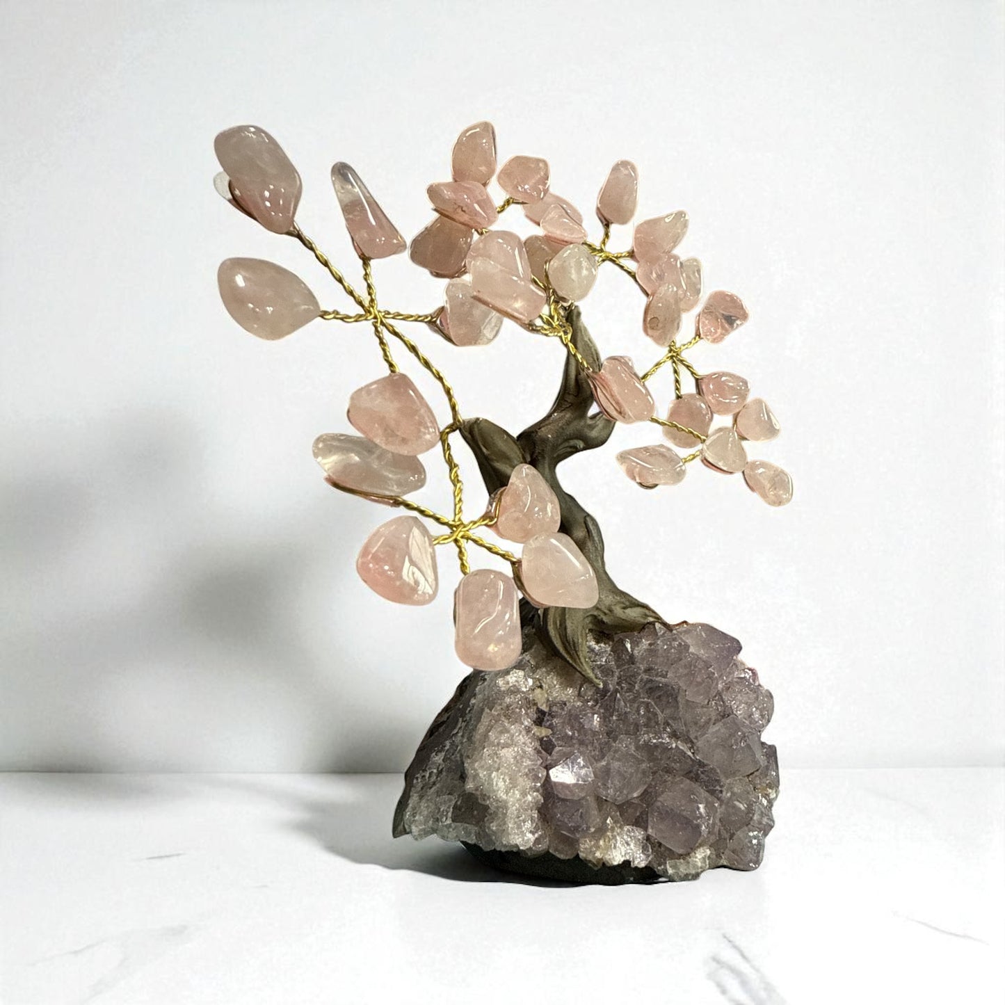 Rose Quartz Tree for Love and relationships (7 Branches) N431