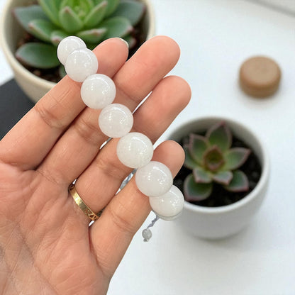 Genuine Calcite Bracelet 12mm with Adjustable Strings (Free shipping)
