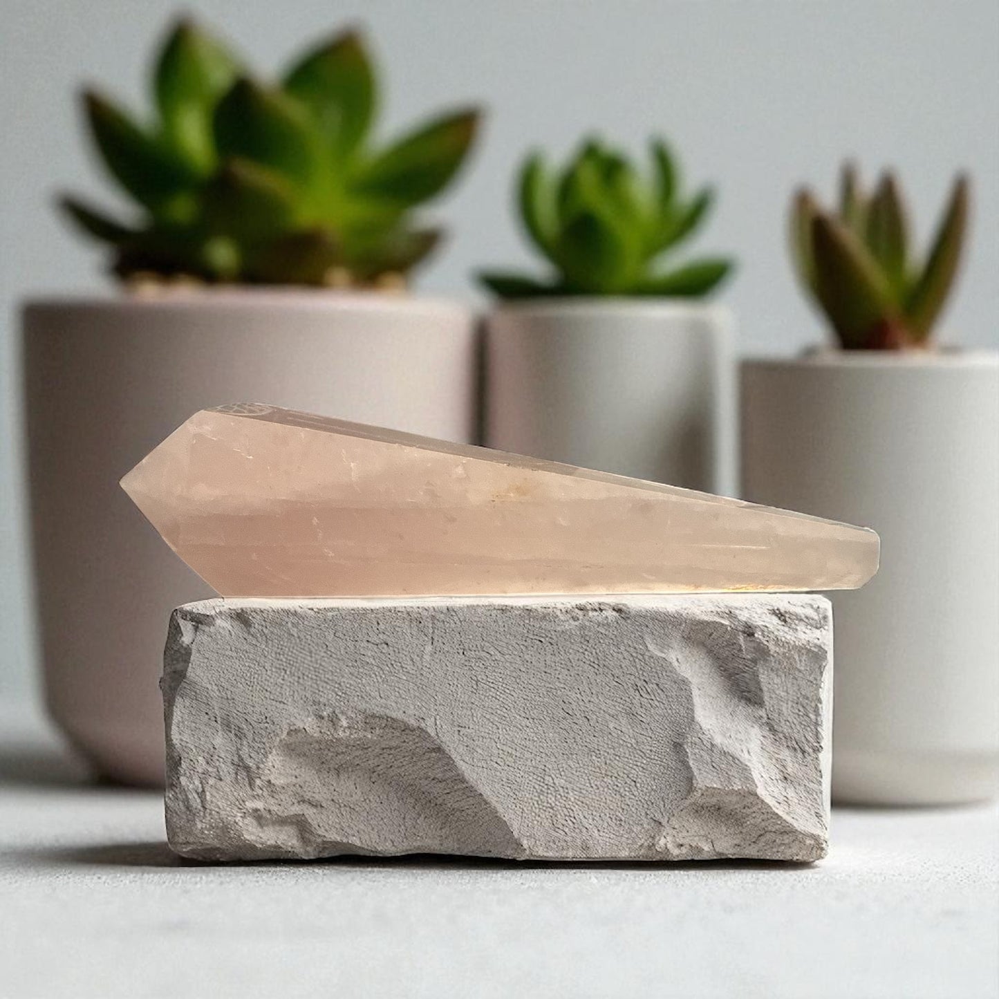 Genuine Rose quartz Tower