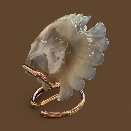 Genuine Agate Carved Fish (Brazil) N420