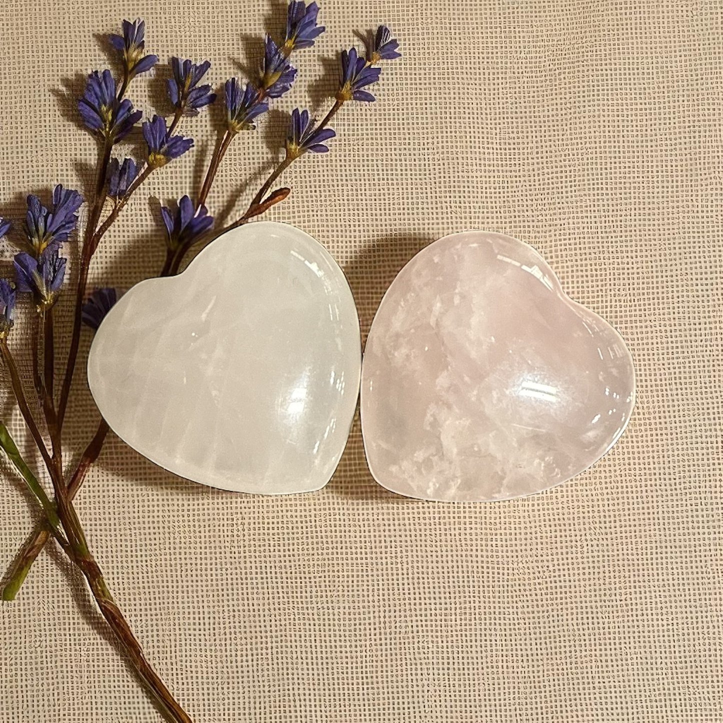 Genuine Rose quartz Small Heart (1 piece) free shipping